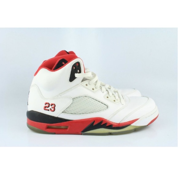 Jordan Other - 2013 JORDAN RETRO 5 FIRE RED(BLACK TONGUE) 9 (USED